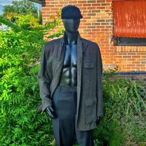 Barbour (Bulgaria) Men's Vintage "Soft Tweed" Houndstooth Luxury Blazer